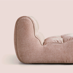 Cute Pet-Inspired Boucle Chair with Soft Chenille Fabric