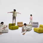 Cute Pet-Inspired Boucle Chair with Soft Chenille Fabric