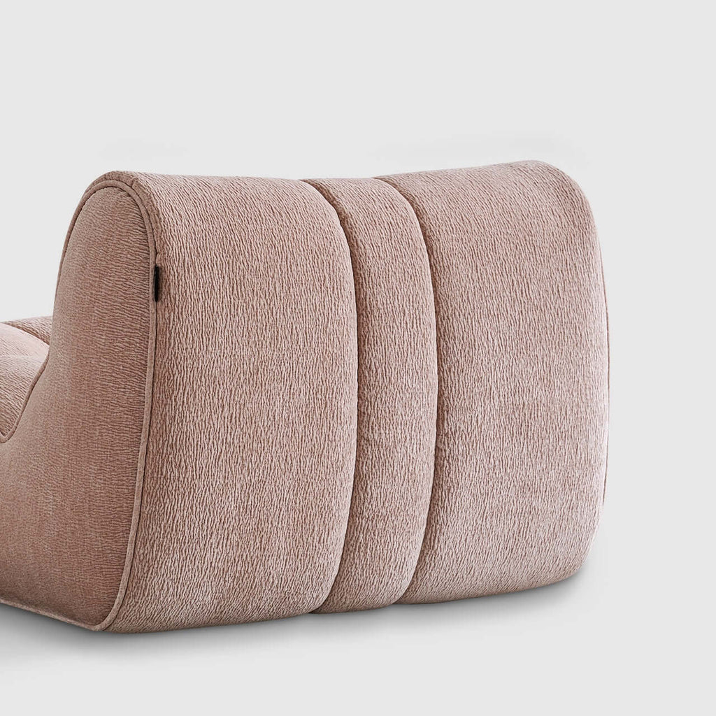 Cute Pet-Inspired Boucle Chair with Soft Chenille Fabric