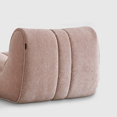 Cute Pet-Inspired Boucle Chair with Soft Chenille Fabric