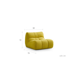 Cute Pet-Inspired Boucle Chair with Soft Chenille Fabric