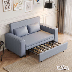 63" Pull-out Sleeper Sofa Bed with Storage