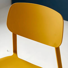 1 Piece Scandinavian Plastic & Acrylic Open Back Kitchen & Dining Side Chair Dining Chairs