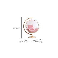 Transparent/Blue/Ruby Porch Swing with Stand Alloy with Cushions & Stand & Chain Porch Swings