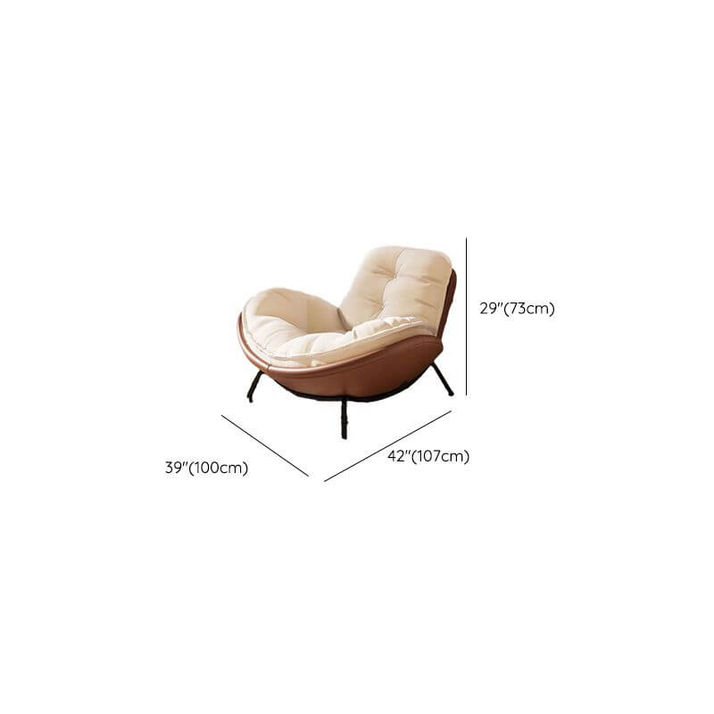 Sledging base rocking Papasan chair with comfortable cushion, perfect for sitting room accent seating