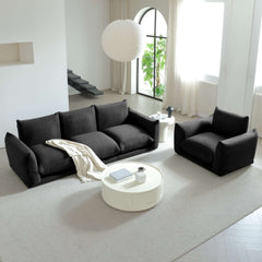 Modern Modular Cloud Sectional Couch Lambswool Fabric Chaise Oversized Sofa