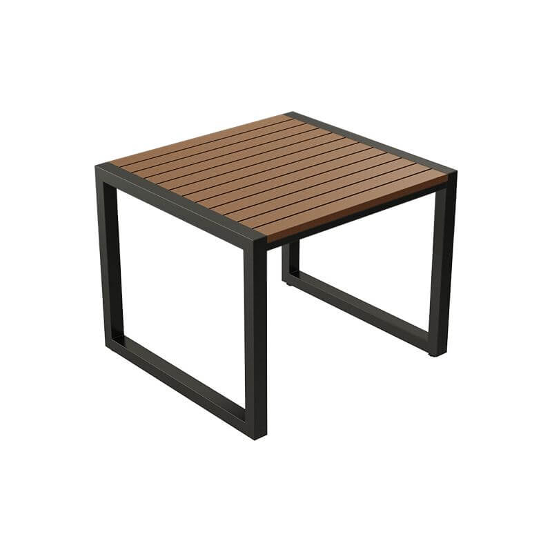 Cocoa color modern patio dining set with laminate tabletop, UV-proof, available in 5 or 7 pieces