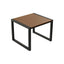 Cocoa color modern patio dining set with laminate tabletop, UV-proof, available in 5 or 7 pieces
