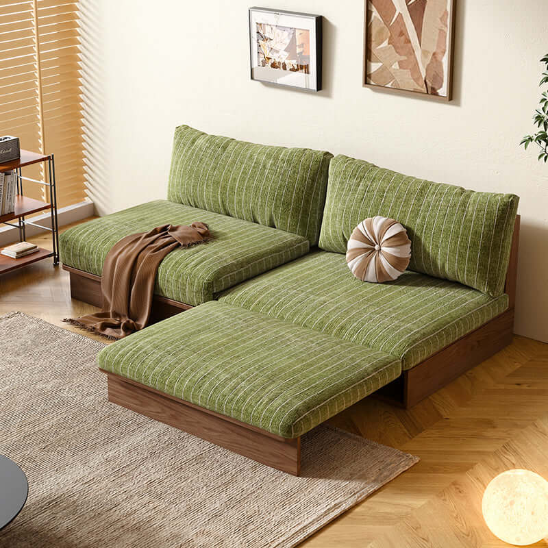 Cocochairs 100% Solid Wood Frame Modular Sofa Bed – Flexible Size & DIY Configurations