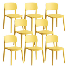 Scandinavian Style Stackable Plastic & Acrylic Side Chair for Kitchen & Dining Dining Chairs