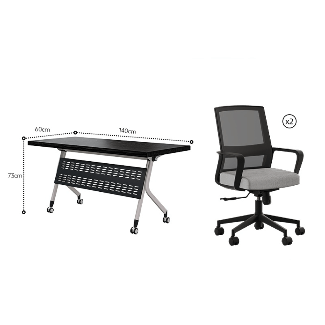 Foldable minimalist conference table perfect for business meetings and training sessions