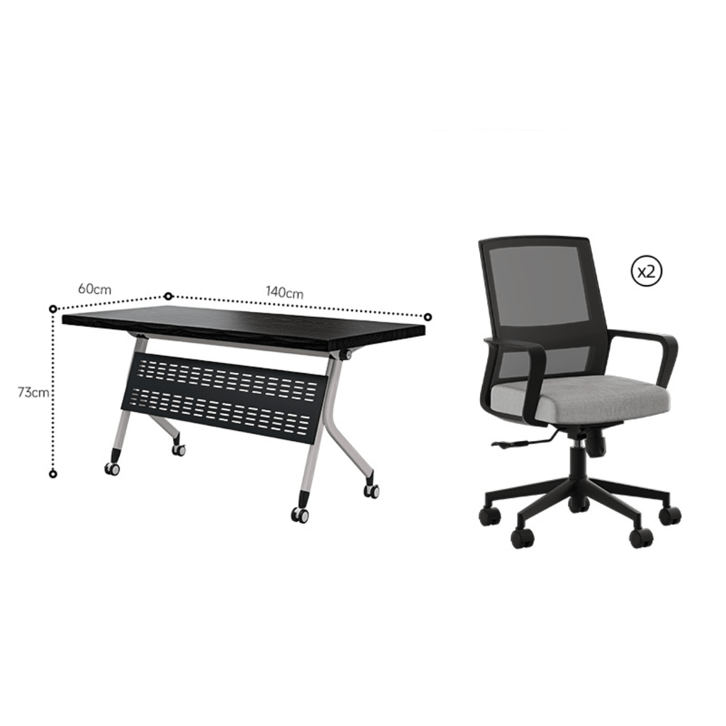 Foldable minimalist conference table perfect for business meetings and training sessions