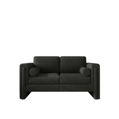 Modern Single Upholstered Sofa Armchair Teddy Fabric or Cotton Linen Blend Options