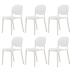 Stackable Nordic dining chair with acrylic legs and ergonomic backrest for modern dining rooms