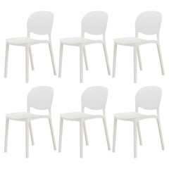 Nordic Backrest Stackable Chair with Acrylic Legs for Dining Room Dining Chairs