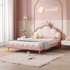 Lit d'Enfant Rose Rêve de Princesse Lit Doux de Luxe
