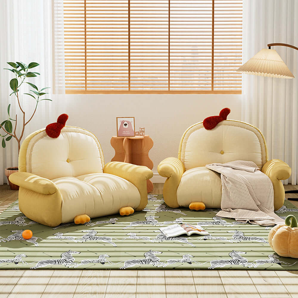 Little Chick themed kids sofa with cartoon design, perfect for children's rooms and play areas