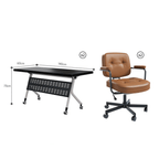Foldable minimalist conference table perfect for business meetings and training sessions