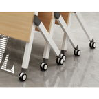 Folding table and chair set designed for versatile use in dynamic office spaces