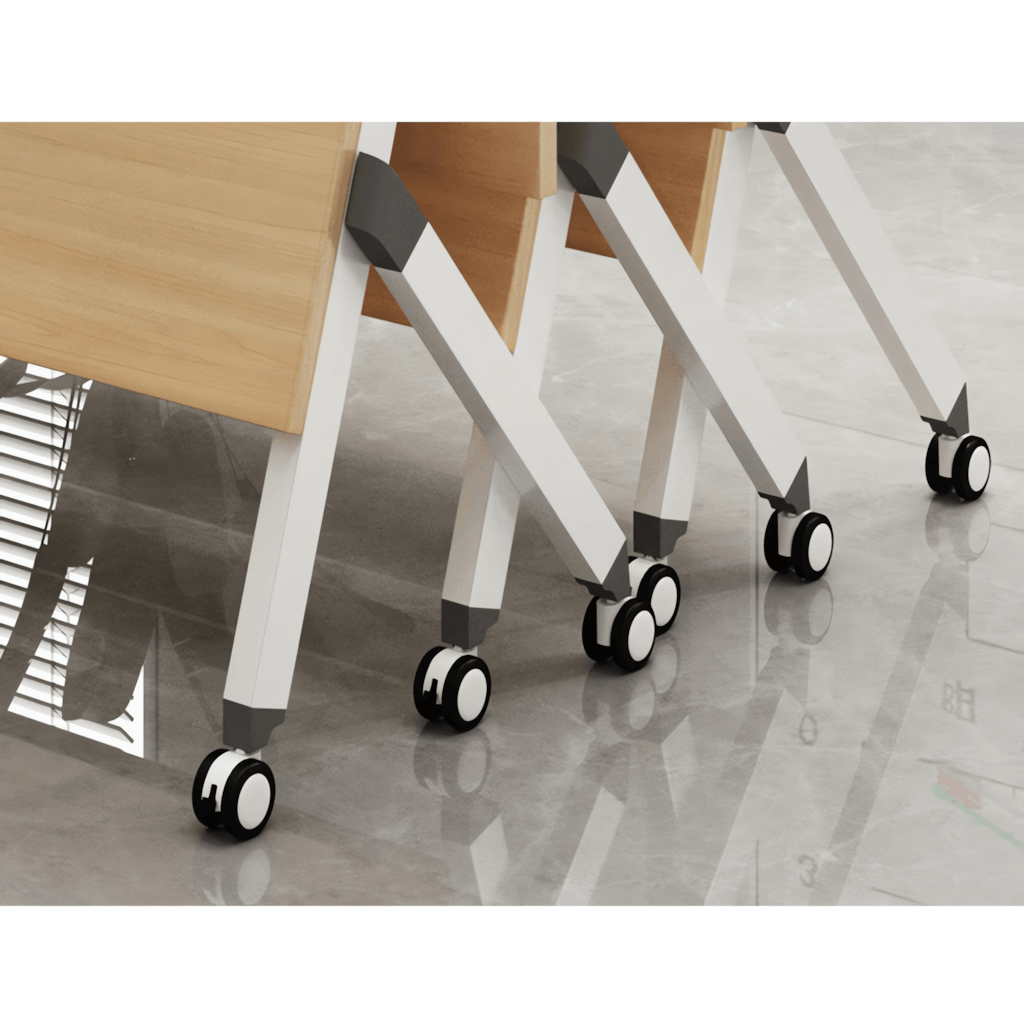 Folding table and chair set designed for versatile use in dynamic office spaces