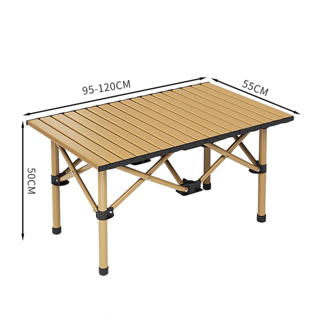 Foldable outdoor dining set with chairs and table, ideal for camping and backyard BBQs
