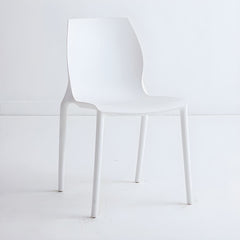 Modern Scandinavian Style Stackable Plastic & Acrylic Chair for Kitchen & Dining Dining Chairs