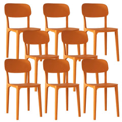 Nordic Backrest Stackable Acrylic Chair with Acrylic Legs for Dining Room Dining Chairs