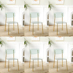 Transparent acrylic dining chair with modern design, perfect for living room and kitchen seating