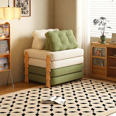 Floor Folding Modular Sofa Bed - Convertible & Comfortable for Sitting or Sleeping