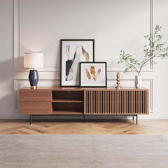 Media Console Storage TV Stand with 2 Drawers & 2 Doors for TVs up to 78"