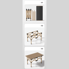 Durable Outdoor Dining Set - Foldable Chairs and Table, Perfect for Camping & Backyard BBQs