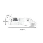 Ultra-modern polyester blend tuxedo arm sofa with tight back, 27.56 inches high sectional