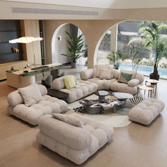 Luxury Modern Modular Sectional Sofa with Custom Fabric Options