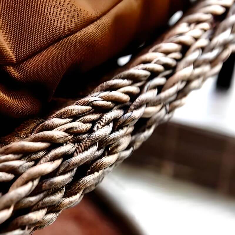 Oxidation resistant tropical magenta and grey basket alloy framed porch swing with stand and cushions