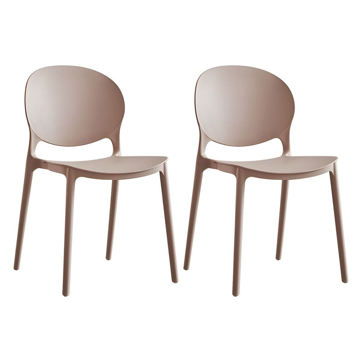 Modern acrylic dining side chair with open back, 32 inches tall, ideal for restaurant seating