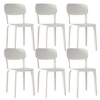 Stackable Nordic acrylic dining chair with backrest and acrylic legs