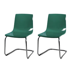 Gorgeous Scandinavian Style Side Chair - Low Back Plastic & Acrylic Chair for Kitchen & Dining Dining Chairs
