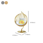 Silver and Aurous stainless alloy porch swing with stand, cushions, and chain for outdoor comfort