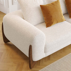 89 Inches Modern 3 seater sofa with Solid Wood Legs