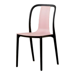 Modern Style Low-Back Plastic & Acrylic Side Chair for Kitchen & Dining Dining Chairs
