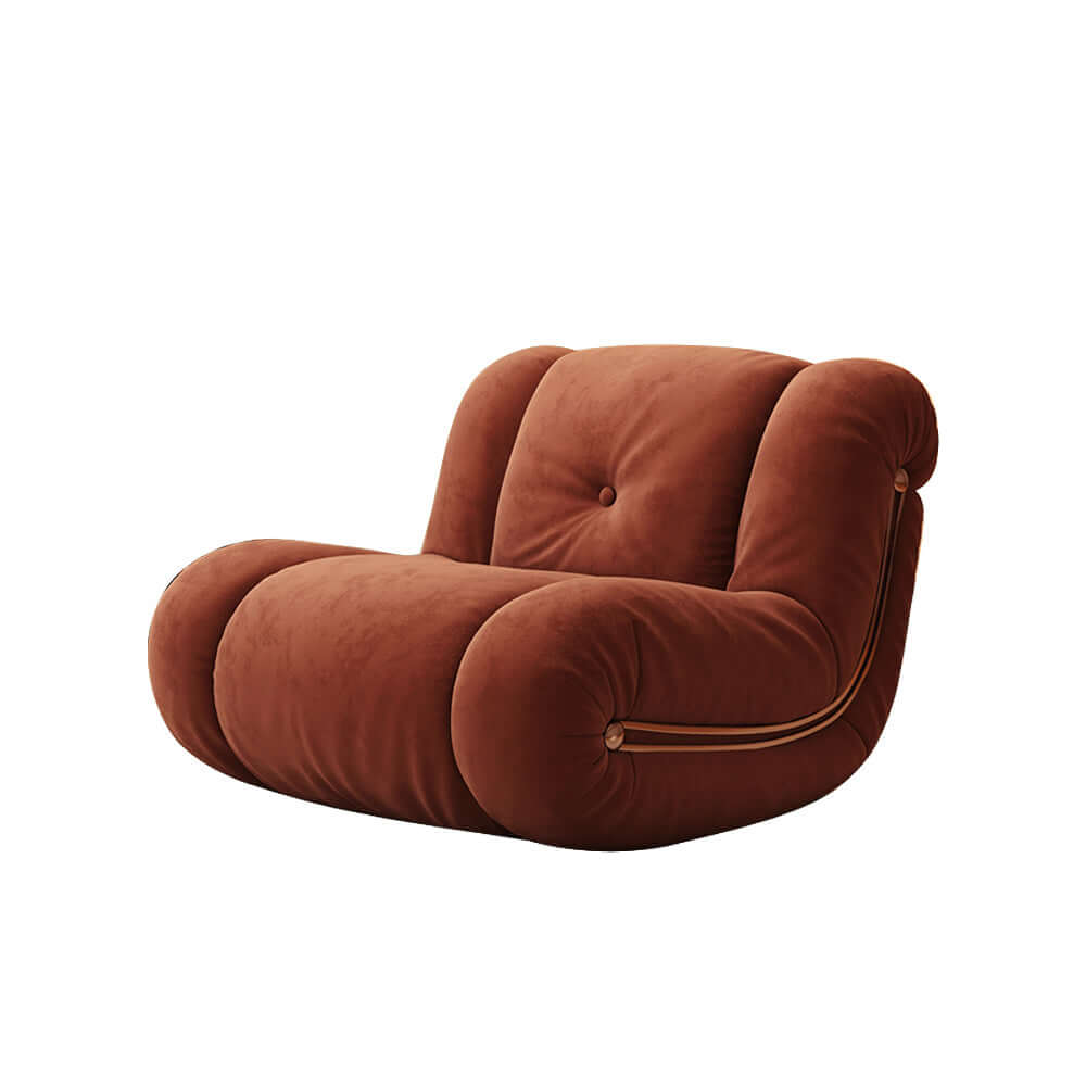 Comfortable rocking recliner sofa chair with ergonomic backrest for leisure and relaxation