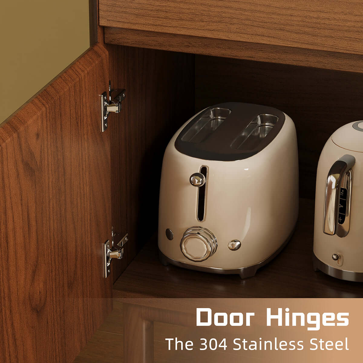 Cocochairs Modern Sideboard Credenza – Entryway, Living Room & Dining Storage Cabinet