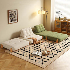 Floor Folding Modular Sofa Bed - Convertible & Comfortable for Sitting or Sleeping