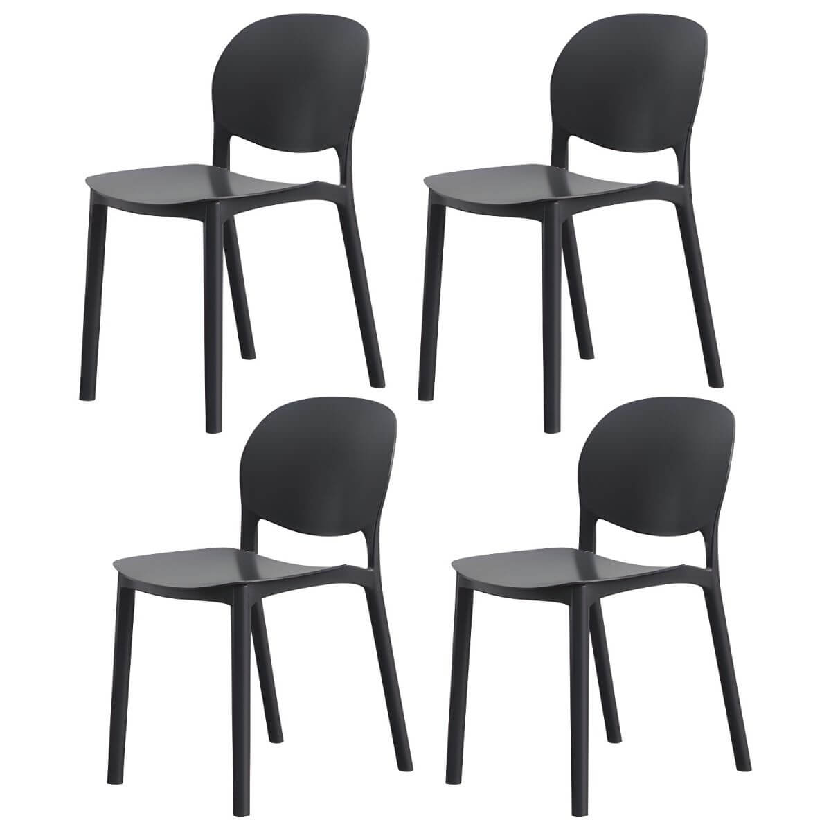 Stackable Nordic dining chair with acrylic legs and ergonomic backrest for modern dining rooms