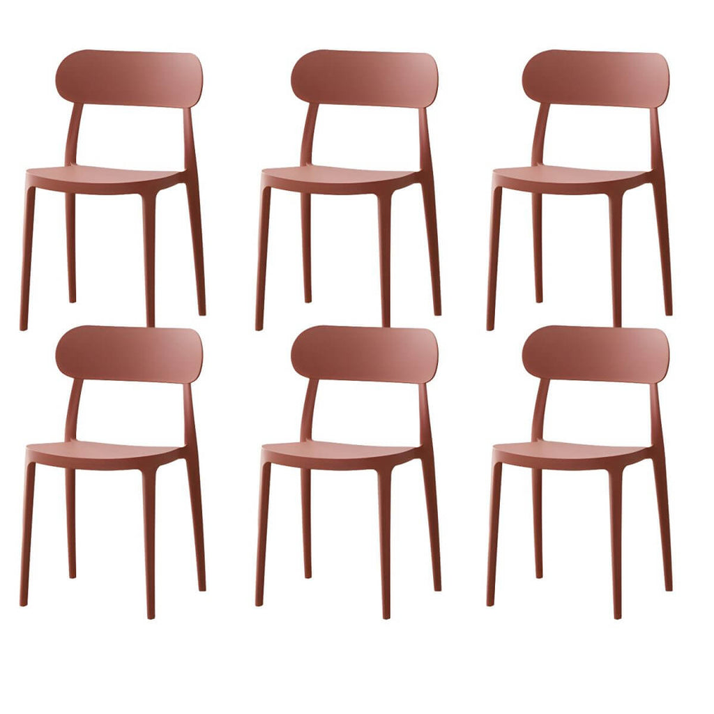 Modern Scandinavian dining chair made of plastic and acrylic, perfect for kitchen and dining areas