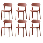 Modern Scandinavian dining chair made of plastic and acrylic, perfect for kitchen and dining areas