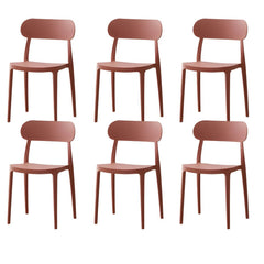 Modern Scandinavian Plastic & Acrylic Kitchen & Dining Chair Dining Chairs