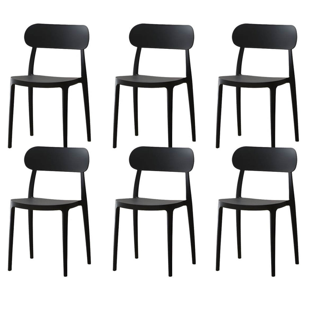 Modern Scandinavian dining chair made of plastic and acrylic, perfect for kitchen and dining areas