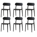 Modern Scandinavian dining chair made of plastic and acrylic, perfect for kitchen and dining areas