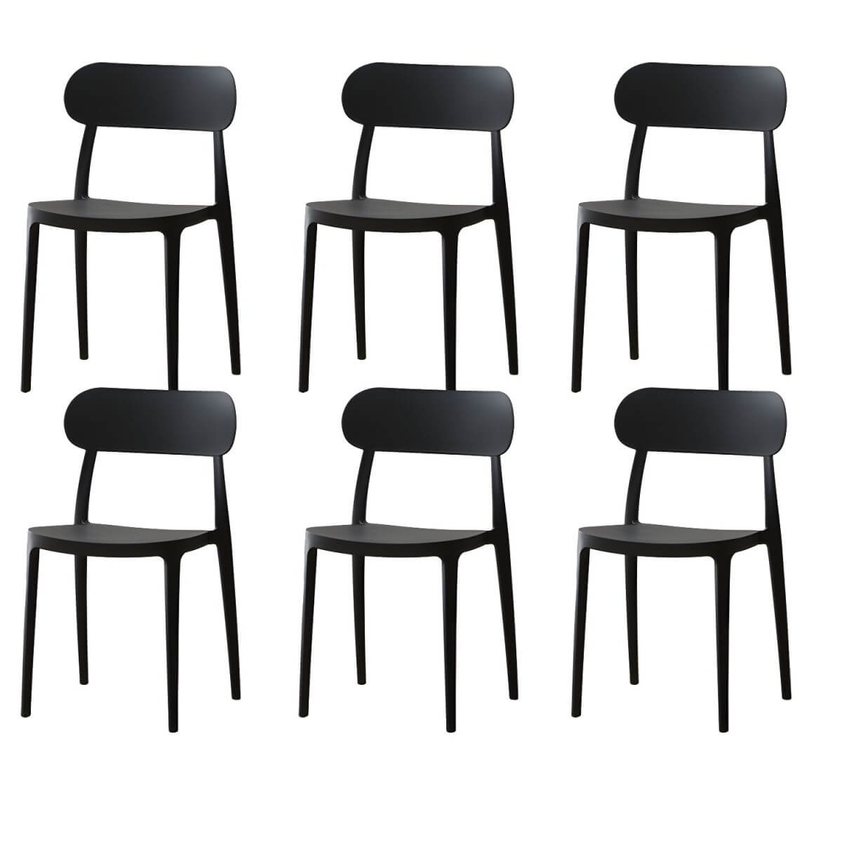 Modern Scandinavian dining chair made of plastic and acrylic, perfect for kitchen and dining areas